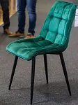 Стул кухонный Signal CHIC Velvet (зеленый/черный) | изображение 1