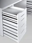 Стол письменный Ингар, 10 ящиков, 140х75х55 см, белый | изображение 10