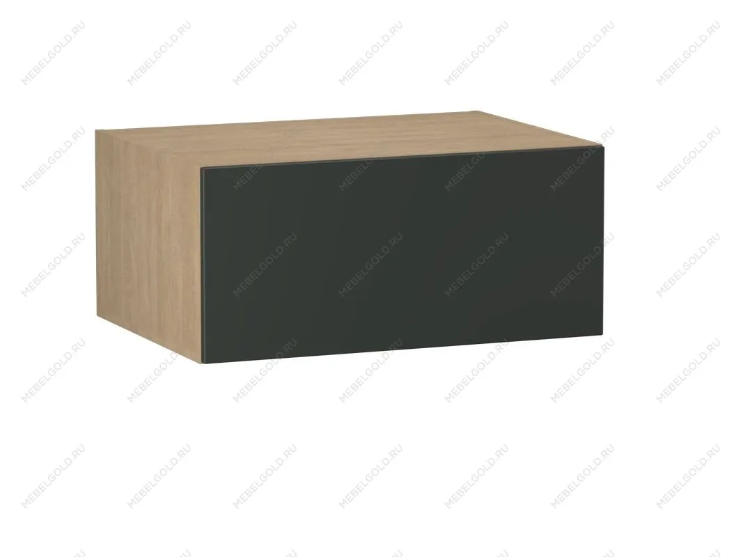 Шкаф АГ-80, Женева (800*586*360) Дуб Палермо/Зеленый матовый, 21927