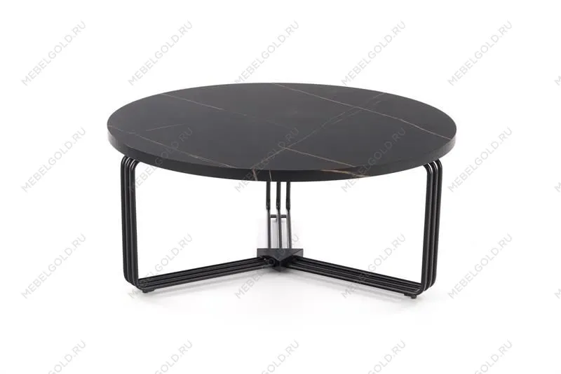 Стол журнальный Halmar ANTICA (черный мрамор/черный) | изображение 4