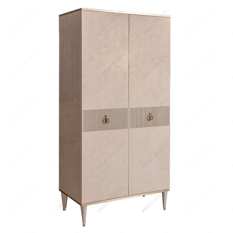 Шкаф-пенал Римини СОЛО (Латте/Золото) РМП-2(s)