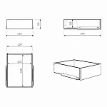 Ящик выдвижной к шкафу МАКС, 43х58х16 см, белый | изображение 9