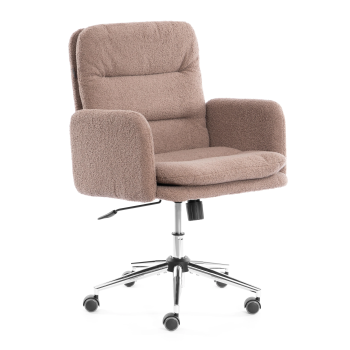 Кресло Dover хром, букле, коричневый, barni cocoa