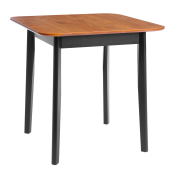 Стол Соната Люкс/Sonata Lux table, 75х75х75 см, массив сосны, антик/чёрный, 75х75х75 см