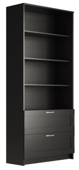 БРИМНЭС / СИРИУС Стеллаж ИКЕА / IKEA 2 ящика 78х190 Дуб Венге