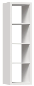 КАЛЛАКС / ФОРА Стеллаж ИКЕА / IKEA 4 с четырьми открытыми ячейками, тамбурат, белый