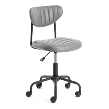 Кресло SLIM, иск. замша, Grey (Cерый)