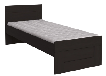 Кровать односпальная Сириус, 80х200 см, черный, дуб венге