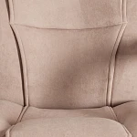 Кресло BERGAMO хром (22), флок, бежевый, 7 | изображение 7