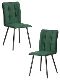 Стул обеденный Bari, LT, велюр, Deep Forest (изумруд), 41х55х89 см