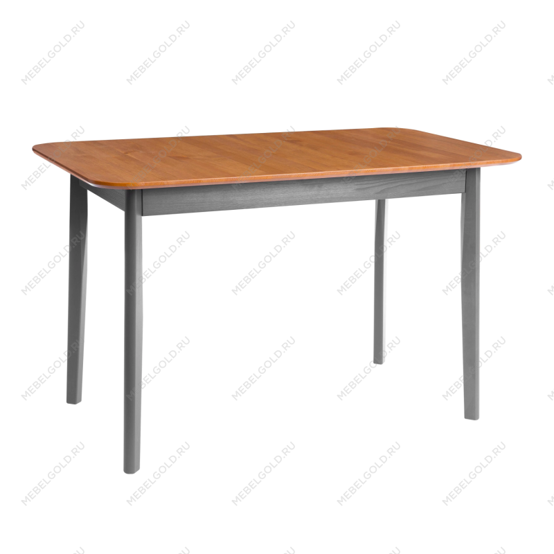 Стол Соната Люкс/Sonata Lux table, 120х75х75 см, массив сосны, антик /графит, 120х75х75 см