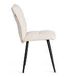 Стул обеденный Sweet, LT, флок, молочный/черный, 4, 41х55х88 см | изображение 1