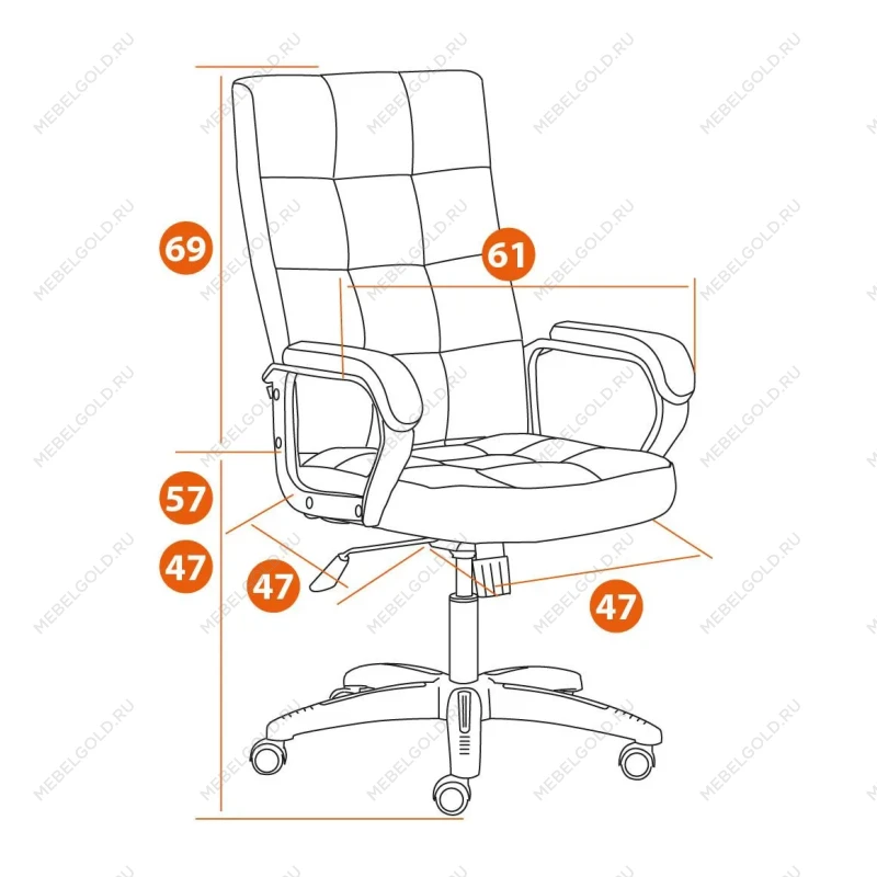 Кресло TRENDY (22), флок/ткань, бежевый/бронза, 7/TW-21 | изображение 14