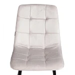Стул CHILLY (mod. JSC-220), Велюр/металл, 44,5х52,5х88 см, Light grey (светло-серый) HLR14 / черный | изображение 6