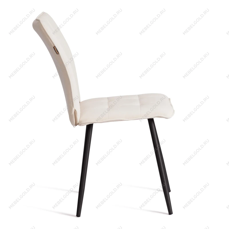 Стул обеденный Bari, LT, велюр, молочный/черный, 4, 41х55х89 см | изображение 1