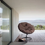 Кресло CLOUDE HOME, рогожка/металл, 97х98х90-96см, коричневый, 3М7-147 | изображение 14