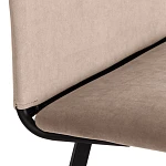 Стул обеденный La Rousse, флок, бежевый/черный, 7, 49х50х93 | изображение 7