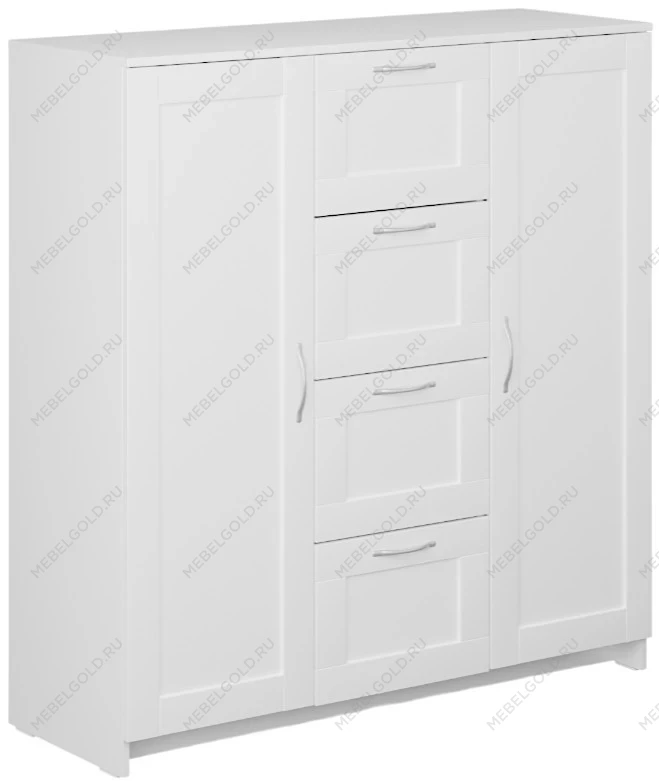 БРИМНЭС / СИРИУС тумба ИКЕА / IKEA 2 двери и 4 ящика 117х123 белая