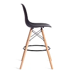 Стул барный Cindy Bar Chair (mod. 80-1), дерево бук/металл/пластик, 50 х 51 х 109 см, Black (Черный) 3010/ натуральный | изображение 1