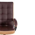 Кресло TRENDY (22), кож/зам/ткань, коричневый/бронзовый, 36-36/21 | изображение 5