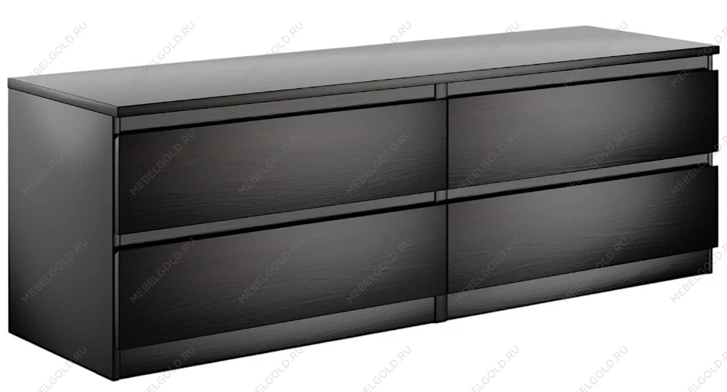 МАЛЬТА комод ИКЕА / IKEA 4 ящика 160х54 Дуб Венге