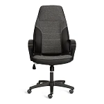 Кресло INTER (24), кож/зам/ткань, черный/серый, 36-6/207/TW-12/TW-11 | изображение 4