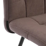 Стул обеденный Medeo, велюр, коричневый, 6, 47х56х89 | изображение 6