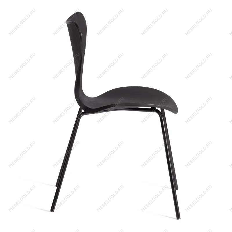 Стул Jacobsen (mod DC 102-1), пластик/металл, 45 х 54.5 х 80 см, Black (Черный) / Black (Черный) | изображение 1