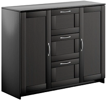 BRIMNES / СИРИУС тумба ИКЕА / IKEA 2 двери и 3 ящика 117х95 Дуб Венге