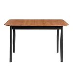 Стол Соната Люкс/Sonata Lux table, 120х75х75 см, массив сосны, антик/чёрный, 120х75х75 см | изображение 1