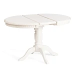 Стол STEFANO круглый, бук, мдф, D90+30x77см, Ivory white | изображение 2