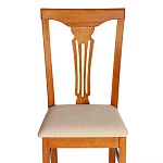 Стул - Гермес/Hermes, дерево гевея, 43х49х94см, Espresso, ткань бежевая (S178-4) | изображение 5