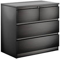 МАЛЬТА комод ИКЕА / IKEA 2+2 ящика 80х76 Дуб Венге