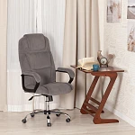 Кресло BERGAMO хром (22), флок, серый, 29 | изображение 19