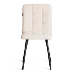 Стул обеденный Medeo, LT, флок, молочный/черный, 4, 45х56х89 см | изображение 4