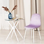Стул BREEZE (mod. 4724), Велюр/металл, 44 х 53 х 87 см, Light lavander (светло-лавандовый) HLR26 / белый | изображение 8