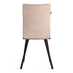 Стул обеденный La Rousse, флок, бежевый/черный, 7, 49х50х93 | изображение 4