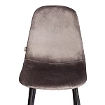 Стул BREEZE (mod. JSC-58), Велюр/металл, 44 х 53 х 86 см, Dark grey (темно-серый) HLR24 / черный | изображение 5