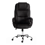 Кресло BERGAMO хром (22), кож/зам, черный, 36-6 | изображение 4