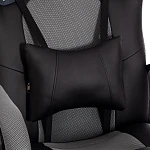 Кресло DRIVER (22), кож/зам/ткань, черный/серый, 36-6/TW-12 | изображение 8