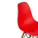 Стул CINDY (EAMES) (mod. 1801), дерево бук/металл/сиденье пластик, 45x51x82 см, Red (красный) | изображение 6