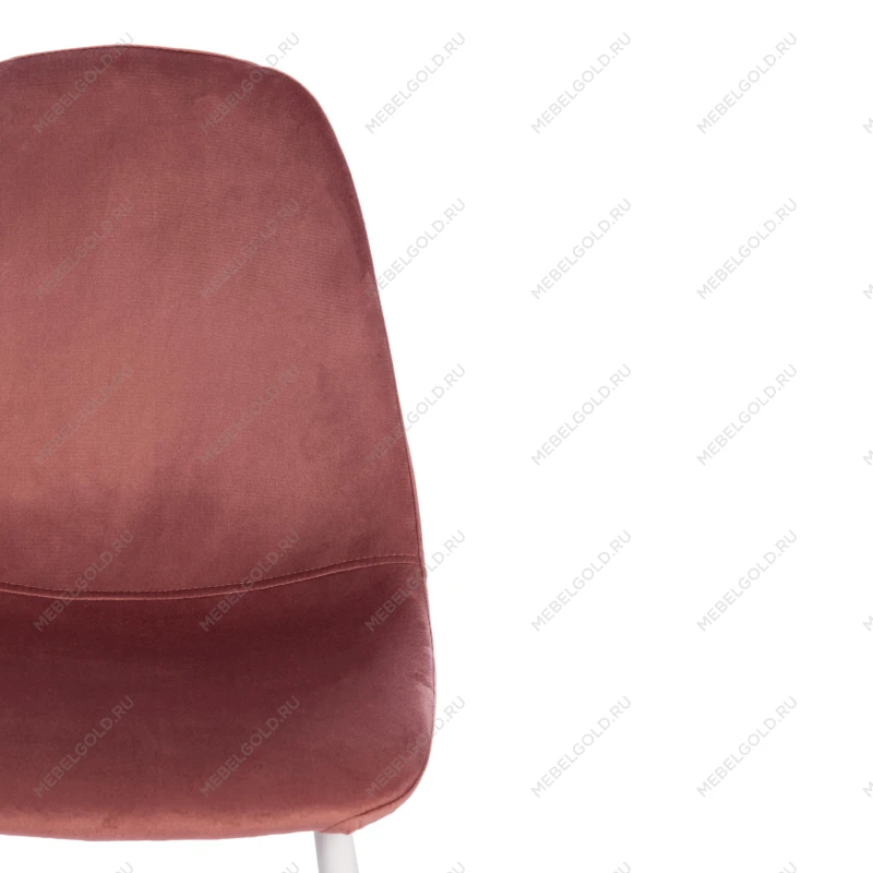 Стул BREEZE (mod. 4724), Велюр/металл, 44 х 53 х 87 см, Coral (коралловый) HLR44 / белый | изображение 5