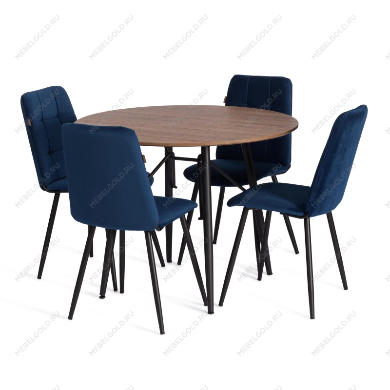 Стул обеденный Asti, TREND, велюр, Blue (синий), 47х54х86 см | изображение 9