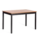 Обеденный комплект Соната (стол + 4 стула)/Sonata dining set, массив сосны, стол: 120х75х73см  стул :41х50х95см, антик/чёрный | изображение 1