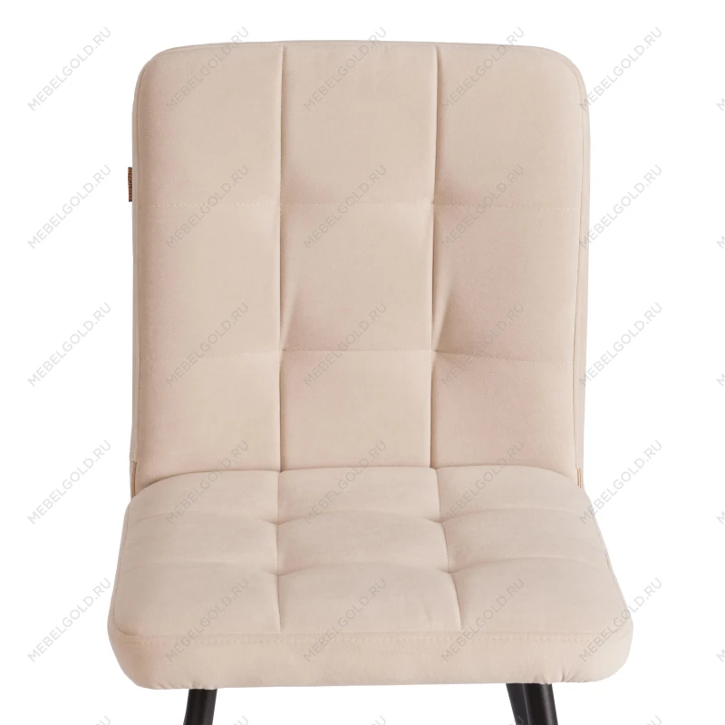 Стул обеденный Medeo, LT, флок, бежевый/черный, 7, 45х56х89 см | изображение 5