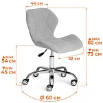 Кресло SELFI, велюр Clermon, малахит, 089 | изображение 12