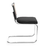 Стул MANI, дерево вяз, ротанг/ткань лен, металлический каркас, черный, 46х46х78 см | изображение 1