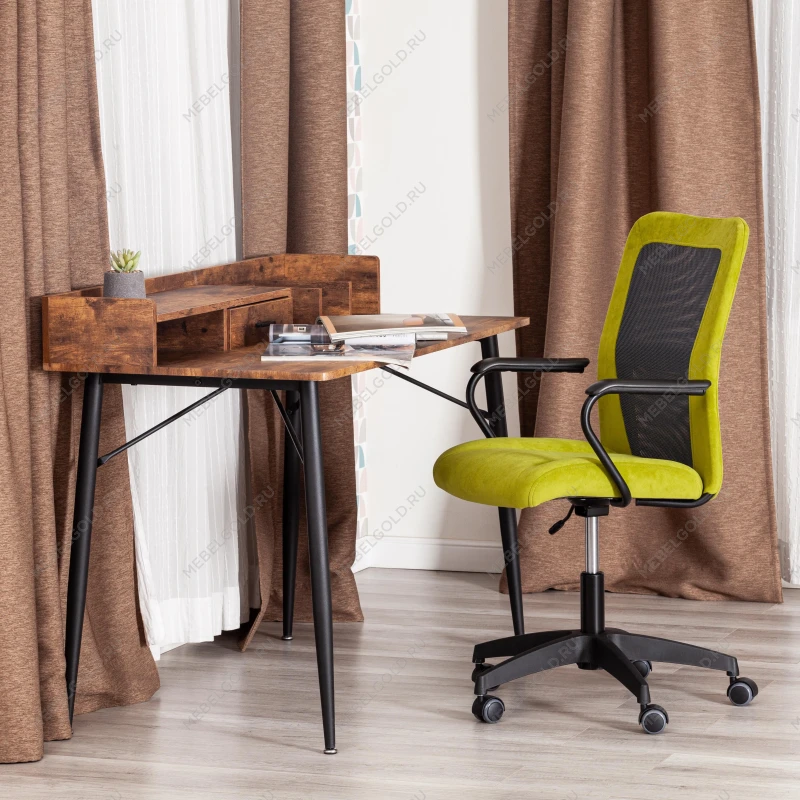 Кресло STAFF, флок/ткань, олива/серый, 23/W-12 | изображение 11