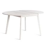 Стол обеденный SVELTO, ЛДСП, опора-массив березы, 105 х 105 (140) х 74.5 см, Белый /белый | изображение 3