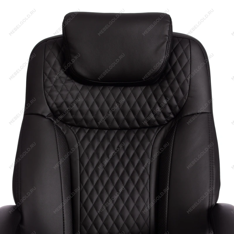 Кресло Trust (max), кож/зам, черный/черный стеганный/черный, 36-6/36-6/36-6/06 | изображение 6